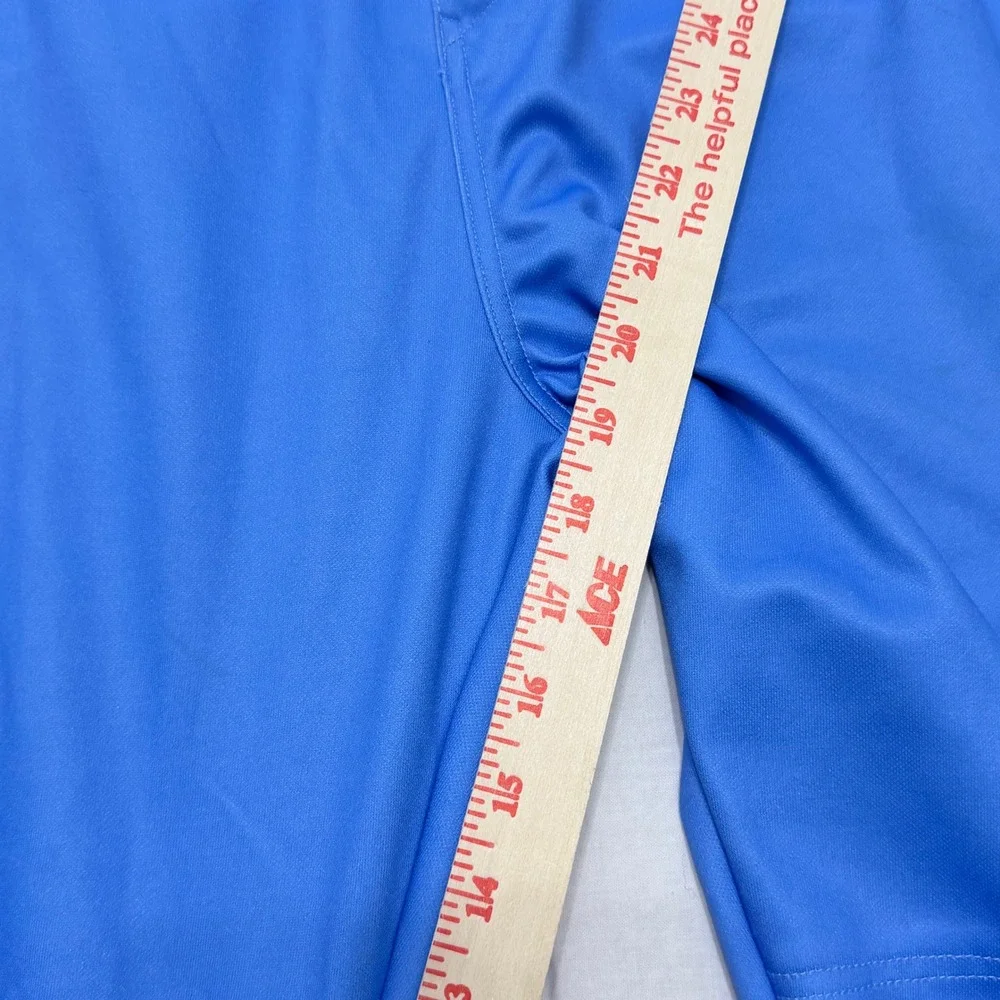 Select Mens Baseball Pants Light Blue Navy Red‎ Stripe Elastic Cuff Size Medium